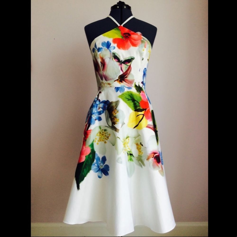 Ted Baker Corpina Floral Halter Dress